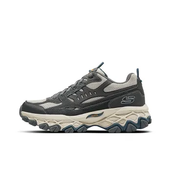 Skechers Anti Slip Wear Resistant Mid Top Trekking Shoes Men's Gray Blue