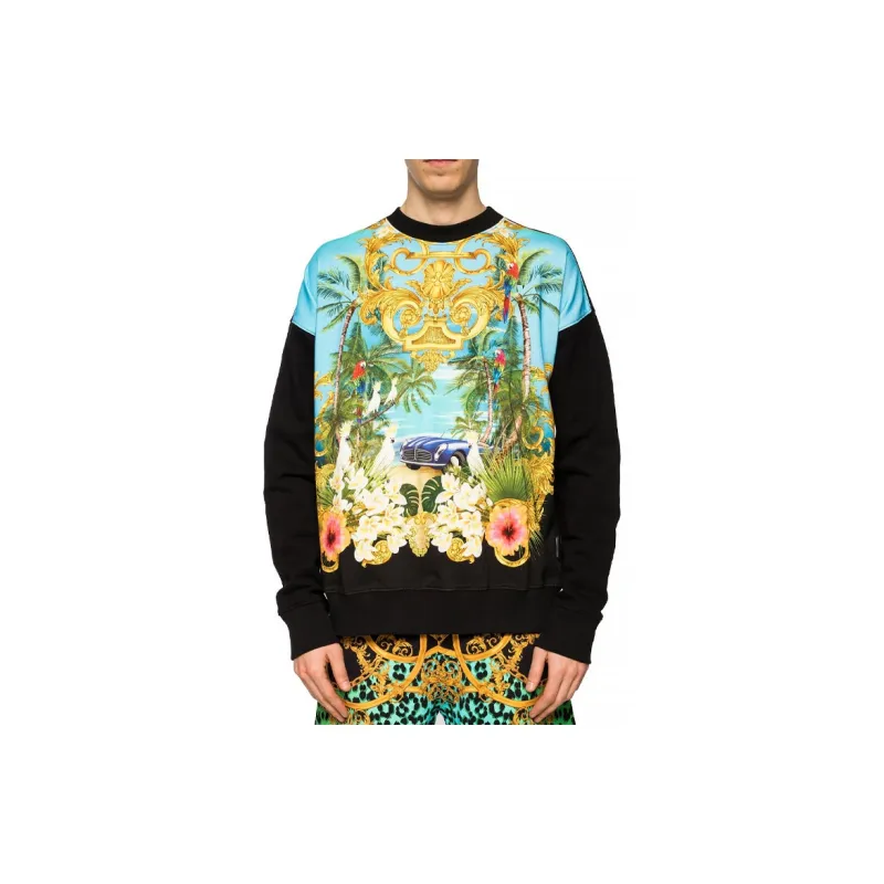 VERSACE JEANS COUTURE Sweatshirts Men Black-4