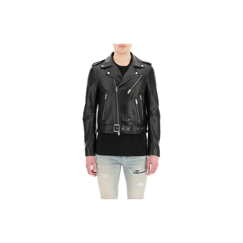 AMIRI Leather Biker Jacket-5