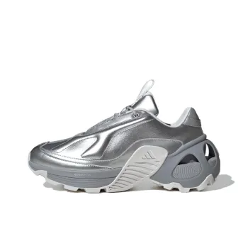 Adidas Wonder Runner Anti Slip Wear Resistant Low Top Running Shoes Unisex Silver Gray