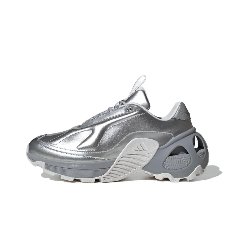 Adidas Wonder Runner Anti Slip Wear Resistant Low Top Running Shoes Unisex Silver Gray-0