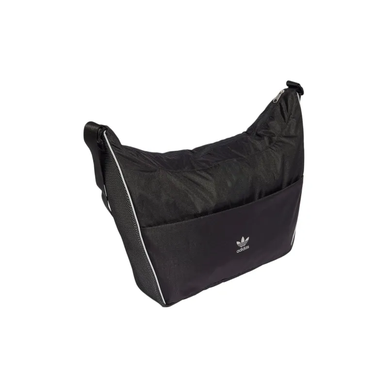 Adidas Originals Recycled Polyester Shoulder Bag Regular Unisex Black & Deep Silver Gray-1