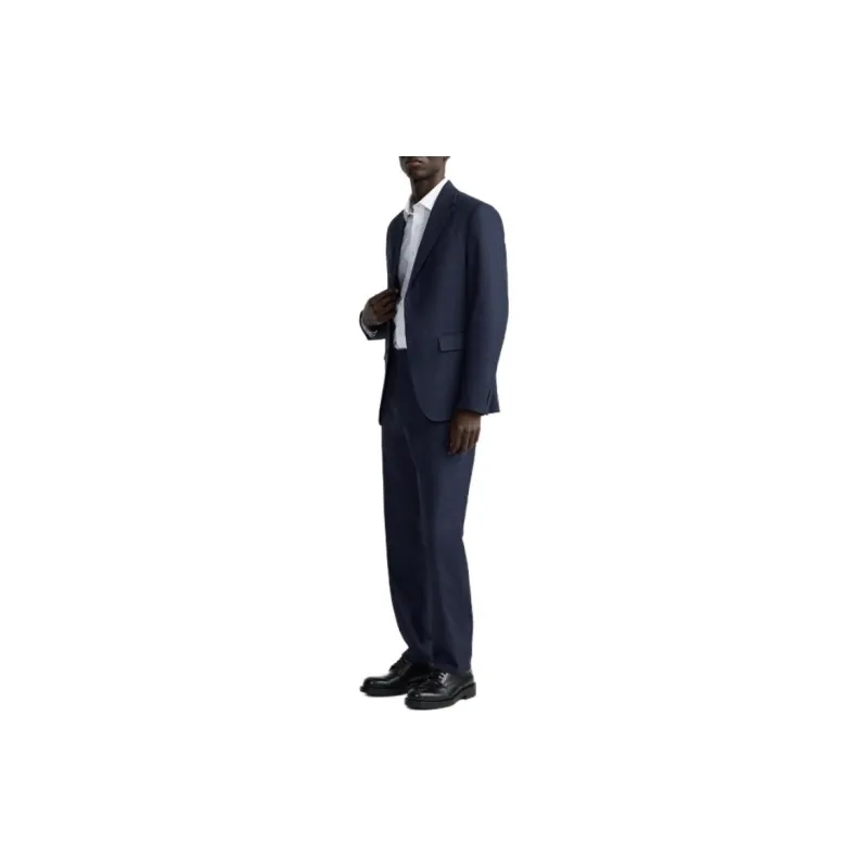 ZARA Suit Trousers Men Blue-4
