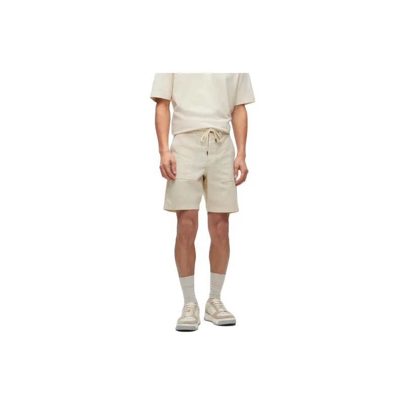 HUGO BOSS Denim Shorts Men Beige-2