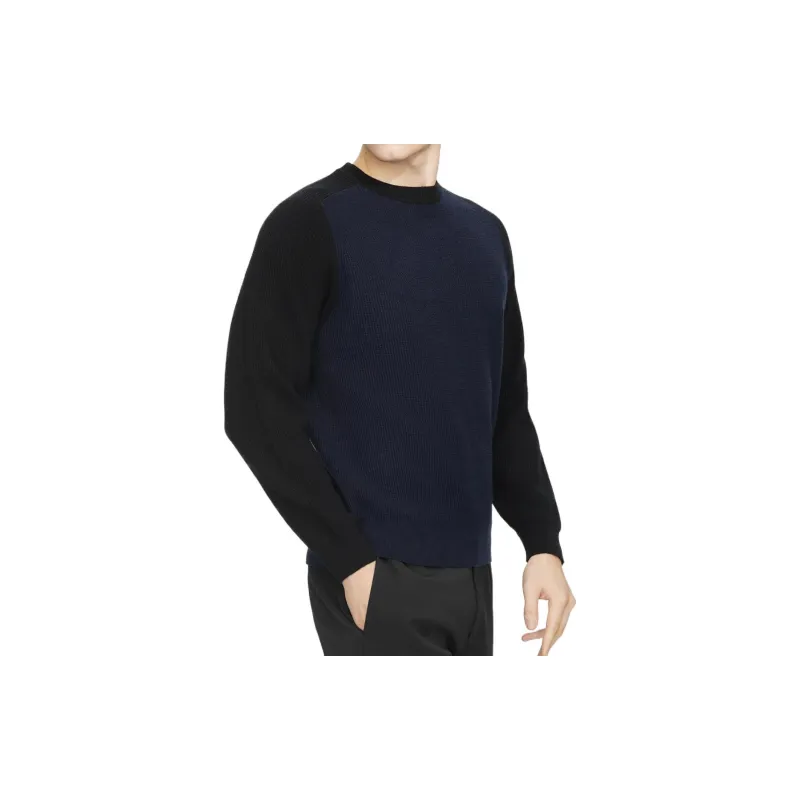 THEORY Cashmere Sweaters Men Blue, Black, Multicolor-4