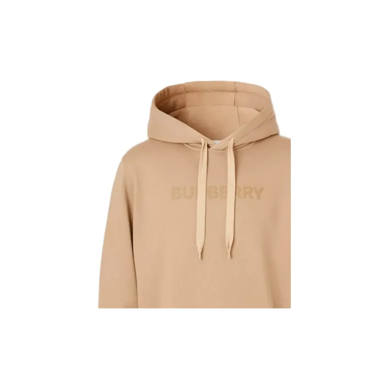 Burberry Logo Print Cotton Hoodie-4