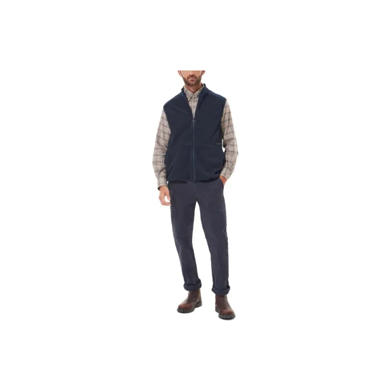 BARBOUR Country Fleece Gilet Vest Men's Marine Blue-1