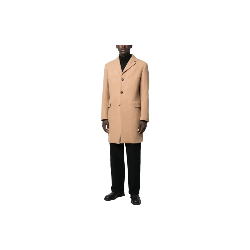 WOOLRICH Classic Single-breasted Wool Coat-1