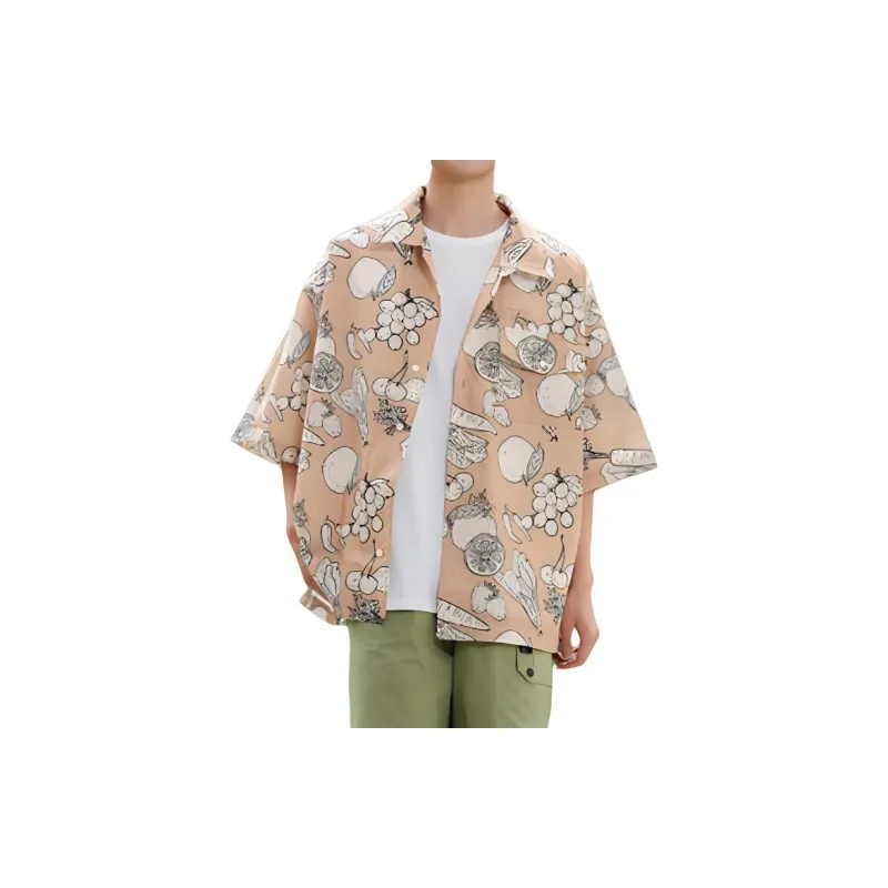 Vans Spring Break Fruits Shirt Unisex Khaki-2