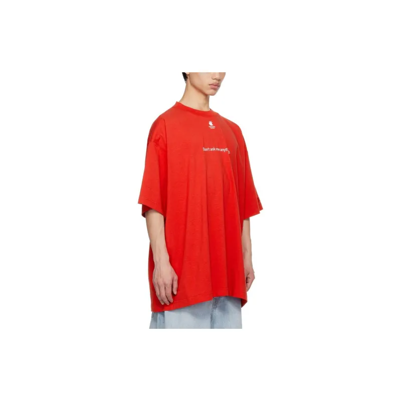 Vetements T-Shirts Men Red-3