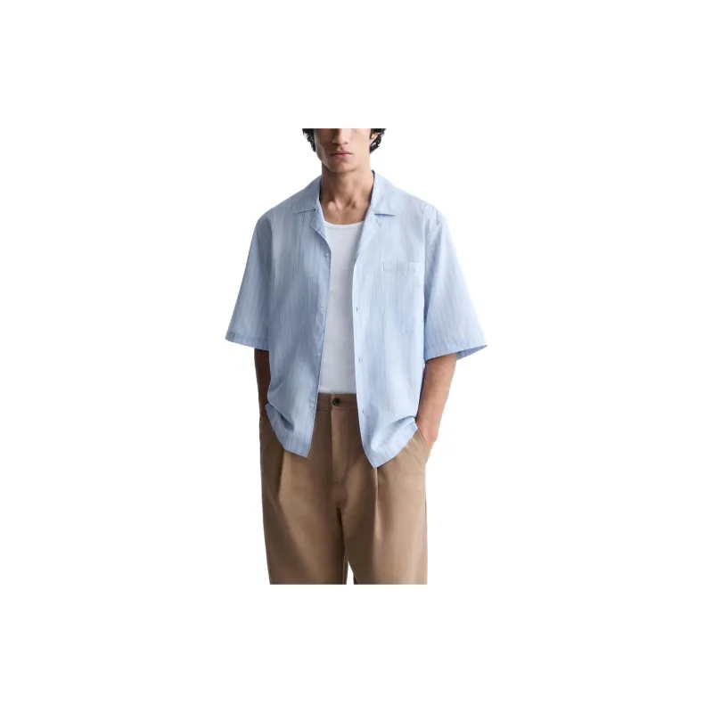 ZARA Shirts Men Sky Blue-2