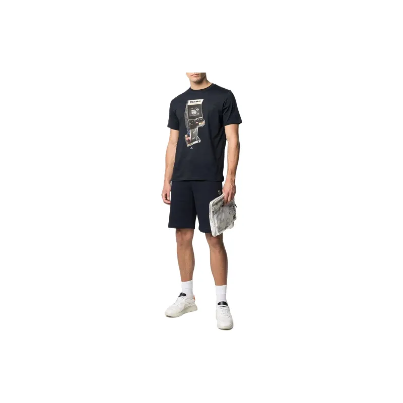 Paul Smith Zebra Patch Drawstring Bermuda Shorts-1