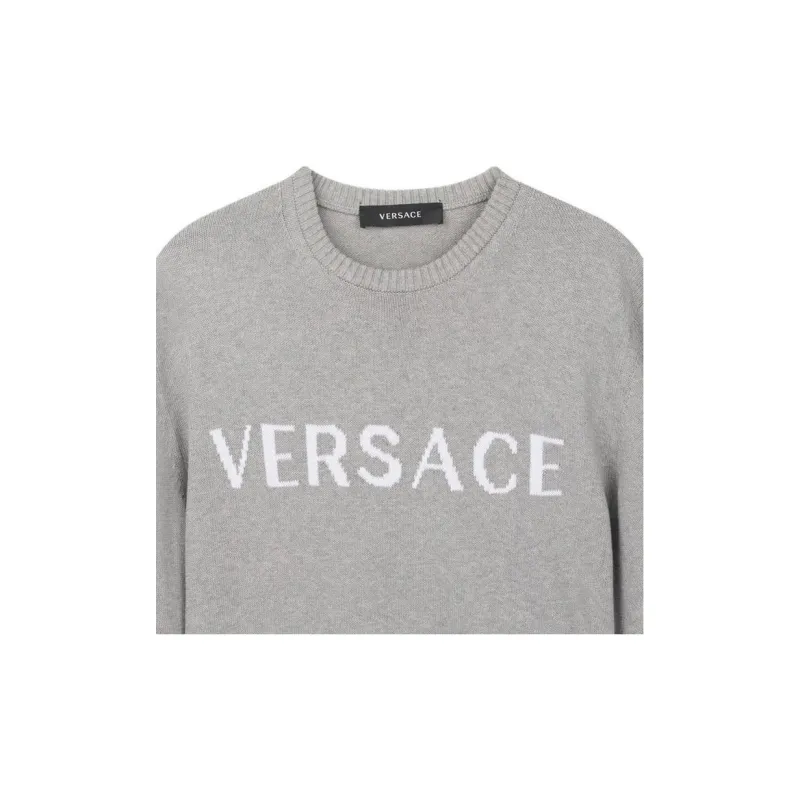 VERSACE Sweaters Men Gray-3