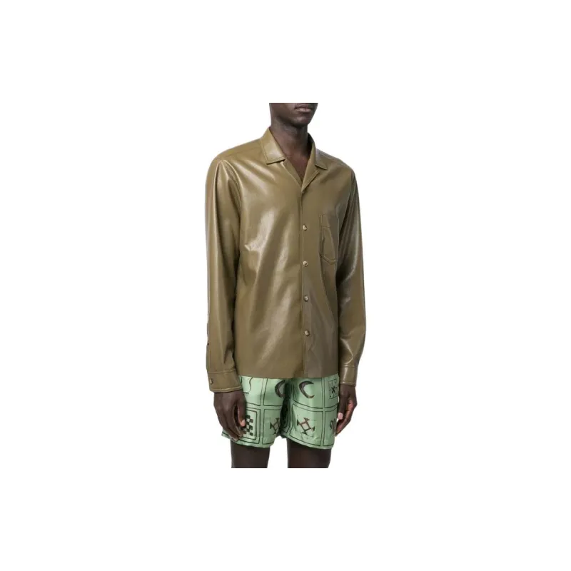 NANUSHKA Jackets Men Olive Green-2