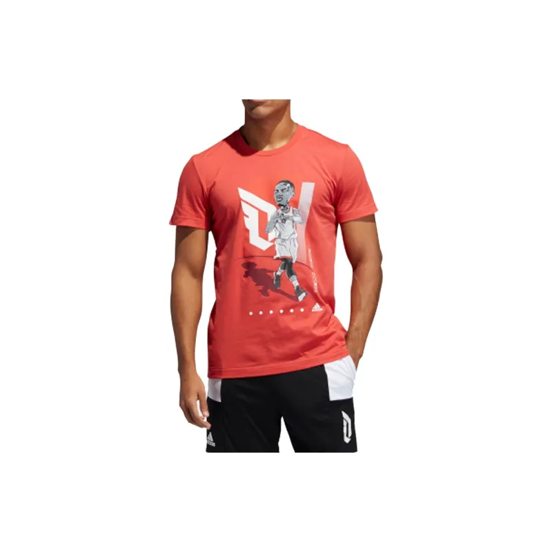 Adidas T Shirts Men Honor Red-2