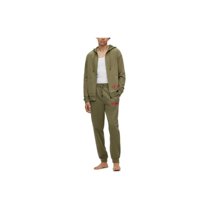 HUGO BOSS FW23 Hooded Fitted Cardigan Long Sleeved Sweatshirt Men's-1