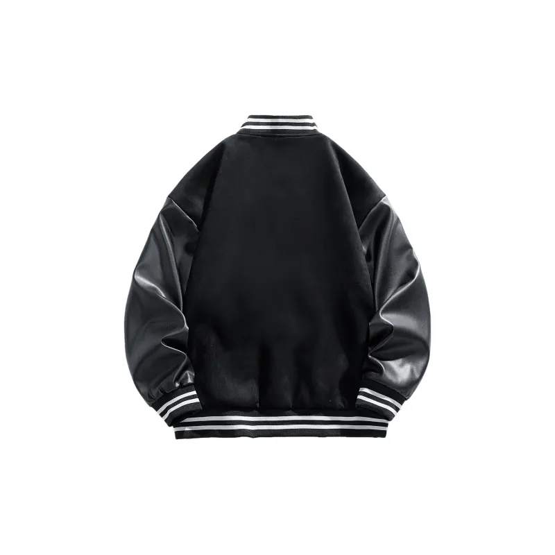 FALIAMS Baseball Jacket Unisex Beige-3