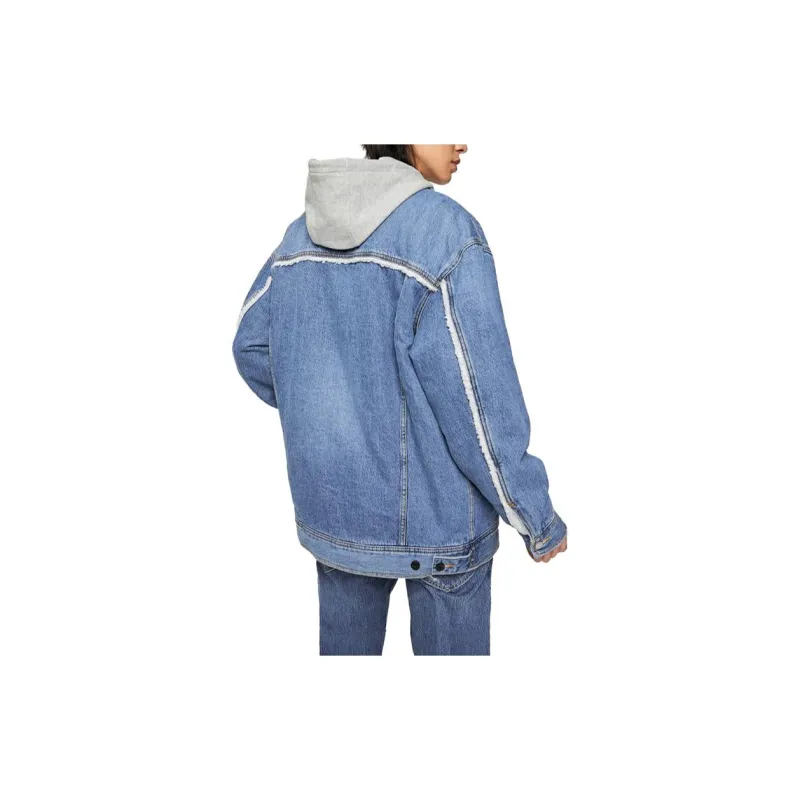 Lee Puffer Jackets Men Medium Light Blue-3