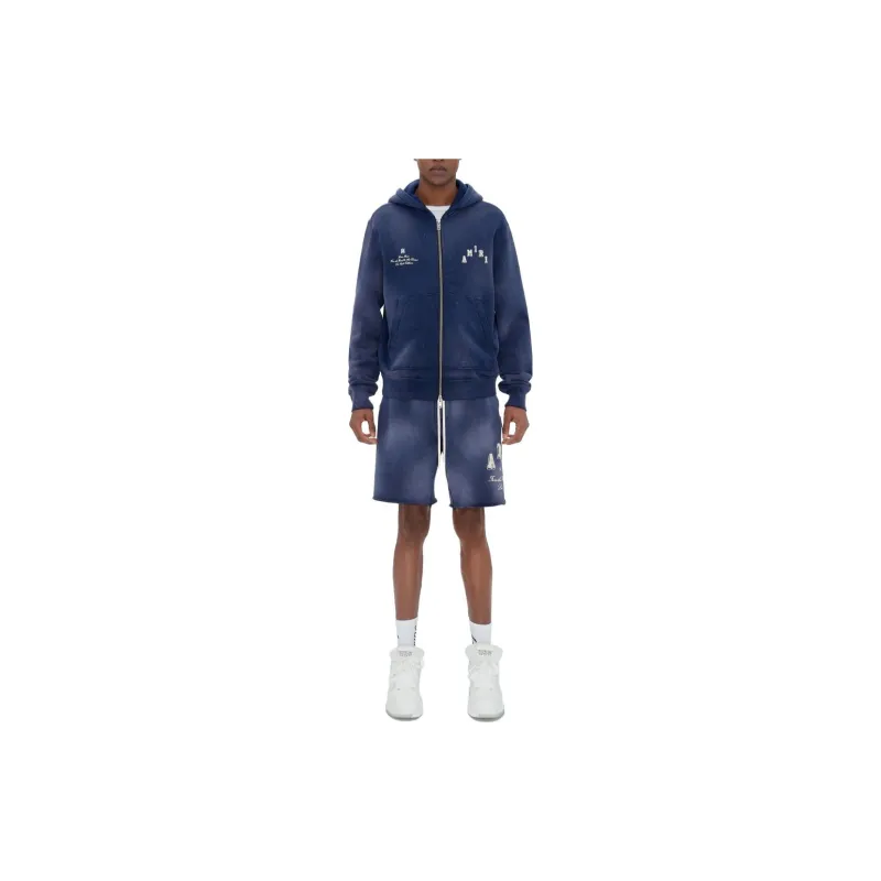 AMIRI Vintage Collegiate Zip Hoodie-2