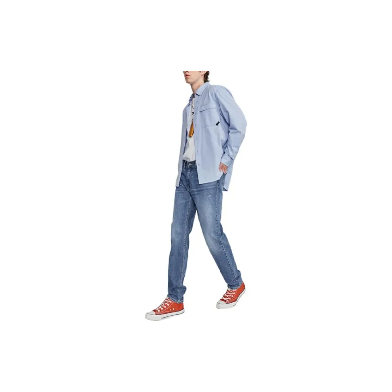Lee Shirts Men Oxford Blue-5