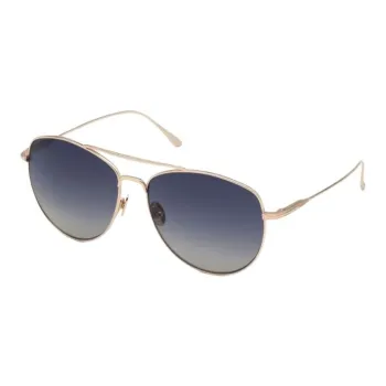 TOM FORD Titanium Alloy Metal Aviator Sunglasses Unisex Gold