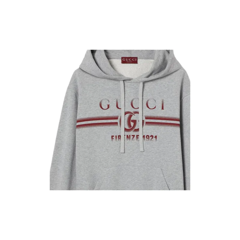 GUCCI Cotton Jersey Hooded Sweatshirt-5