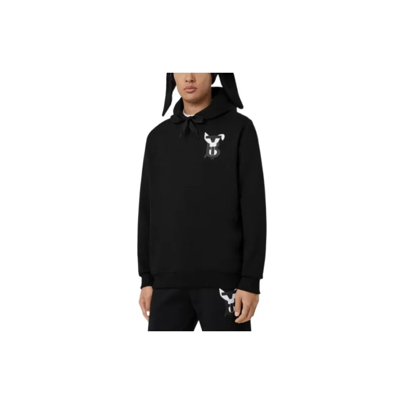 Burberry Rabbit Logo Print Cotton Hoodie-2