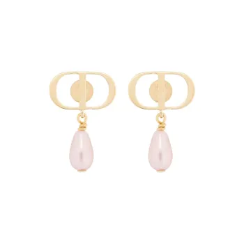DIOR Metal Earrings Women's Pink