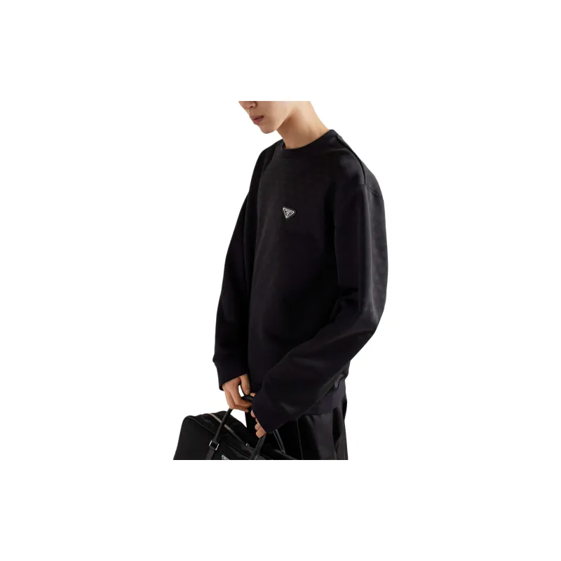 PRADA SS24 Sweatshirt Men's Black-3