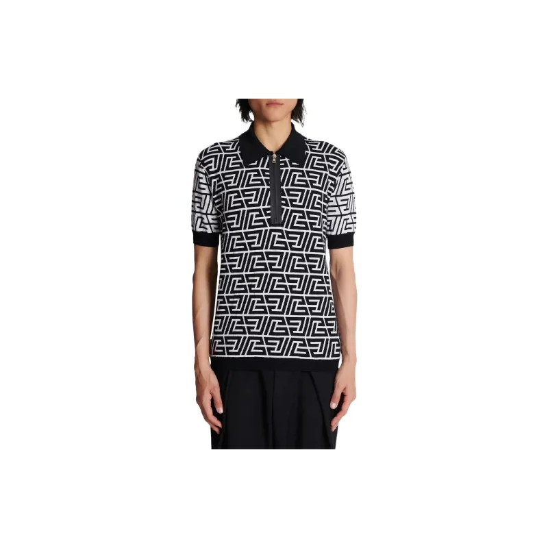 BALMAIN FW22 Polo Shirt Men's Black-1
