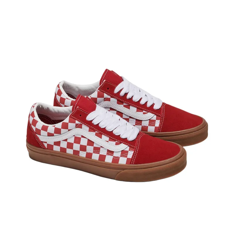 Old Skool Vans 'Fat Lace Checkered Red'-1