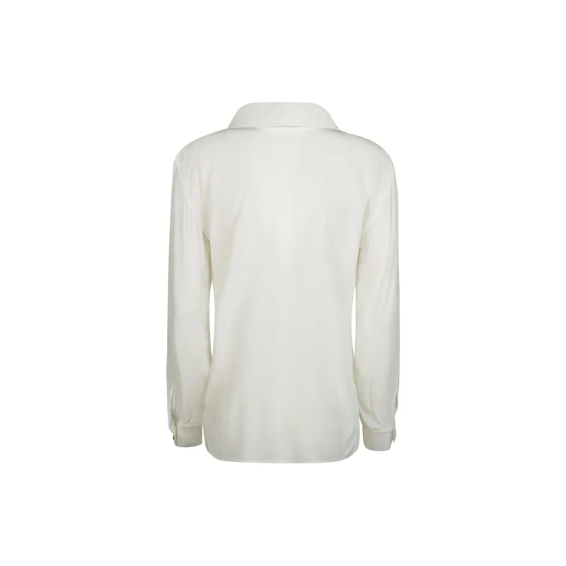MaxMara Studio Pussy Bow Long Sleeved Top-1