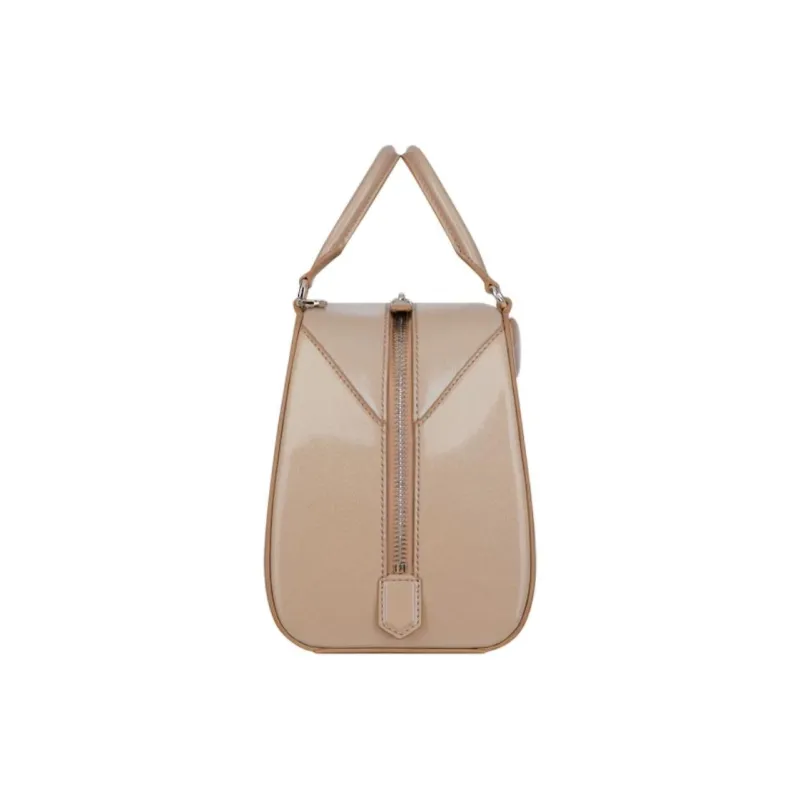 GIVENCHY Antigona Lambskin With Calfskin Shoulder Bag, Crossbody Bag, Handbag Mini Women's Light Brown-2