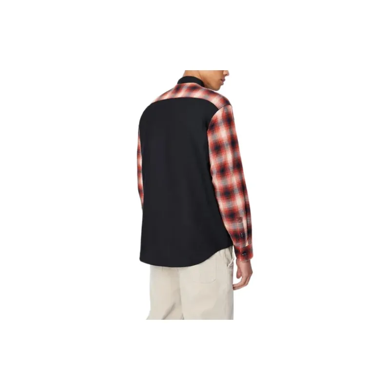 ARMANI EXCHANGE Shirts Men Black Red-3