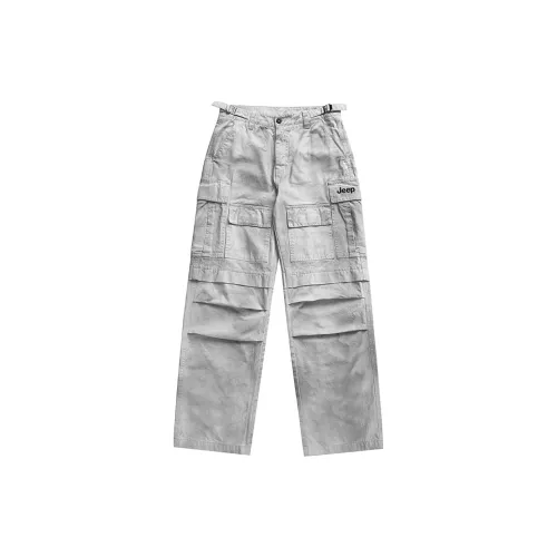 Jeep Cargo Pants Unisex Light Gray