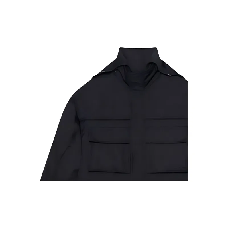 Balenciaga Parka Coat Men's Black-5