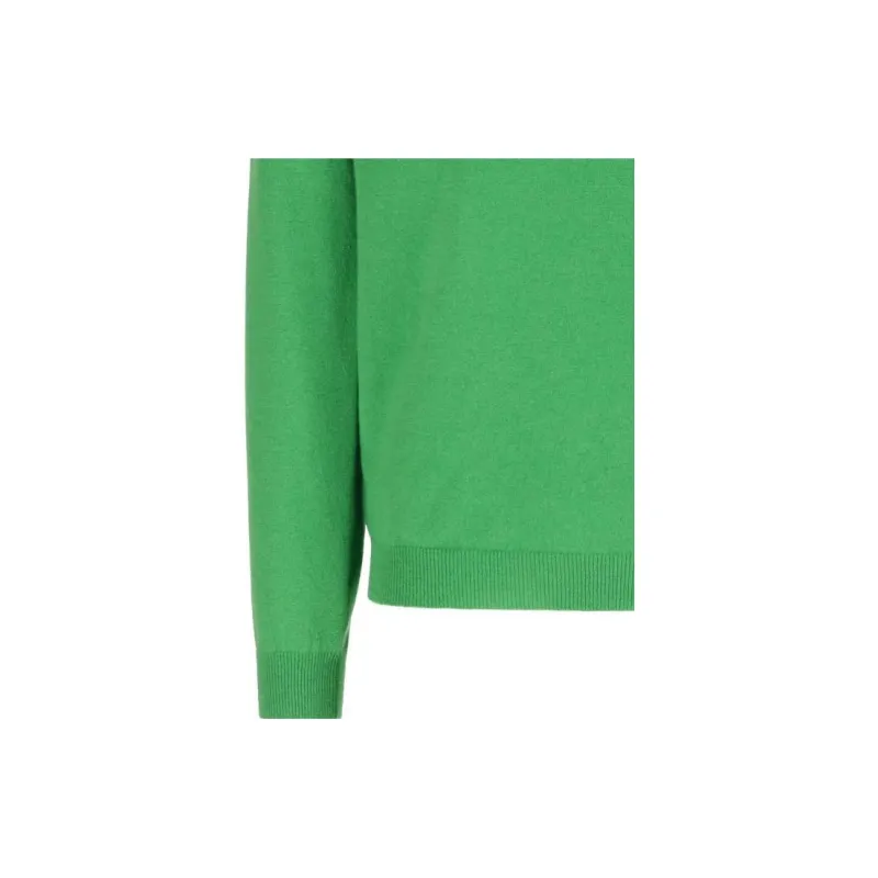GUCCI V Neck Logo Intarsia Knit Jumper-3