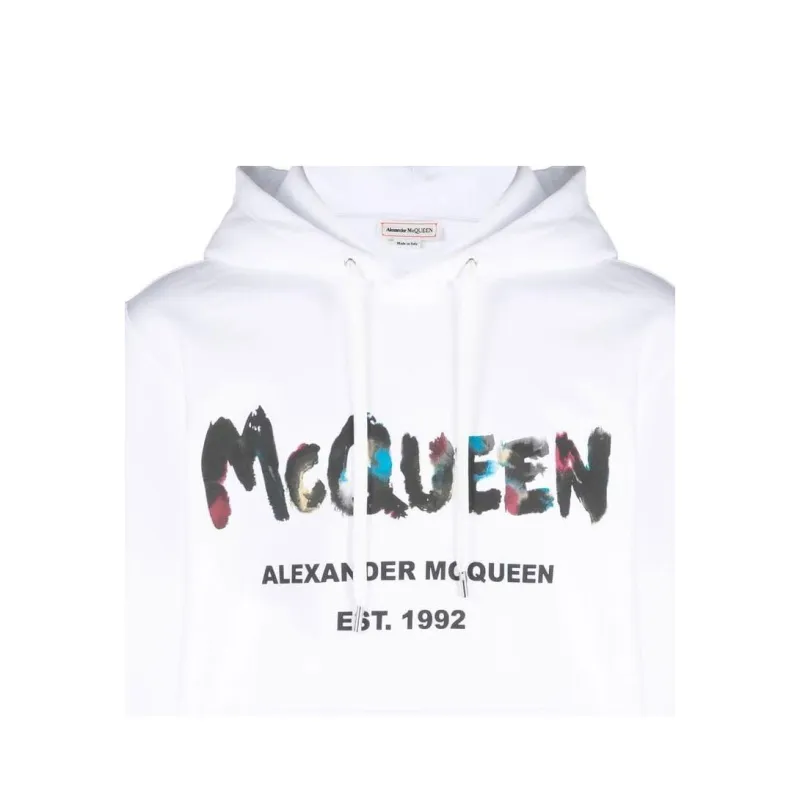 Alexander McQueen Sweatshirts Men White-4