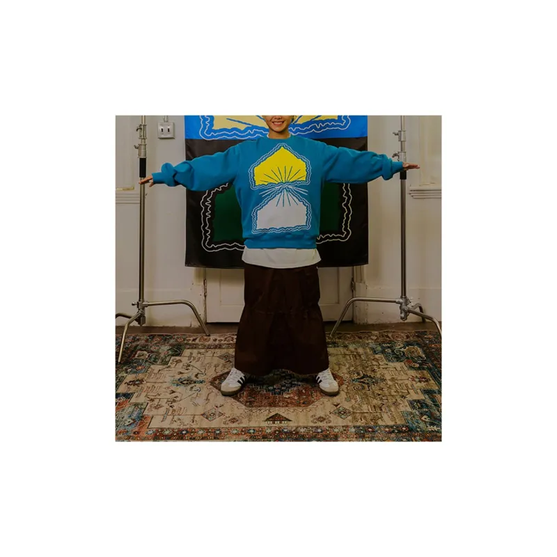 Crying Center Sweatshirts Unisex Lake Blue-1