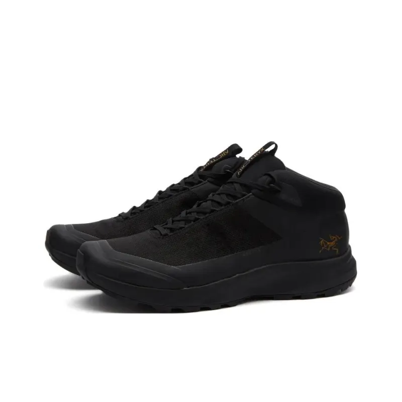 Arcteryx Aerios FL Cushioned Slip-Resistant Abrasion-Resistant Mid-Top Trekking Shoes Unisex Black-1