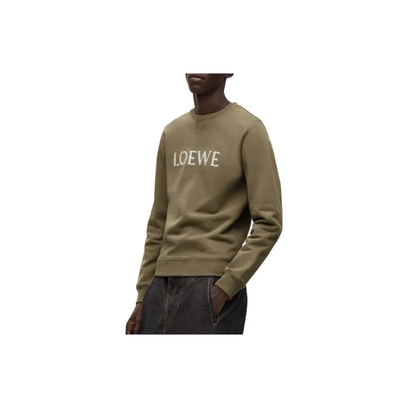 LOEWE Sweatshirts Men Green-4
