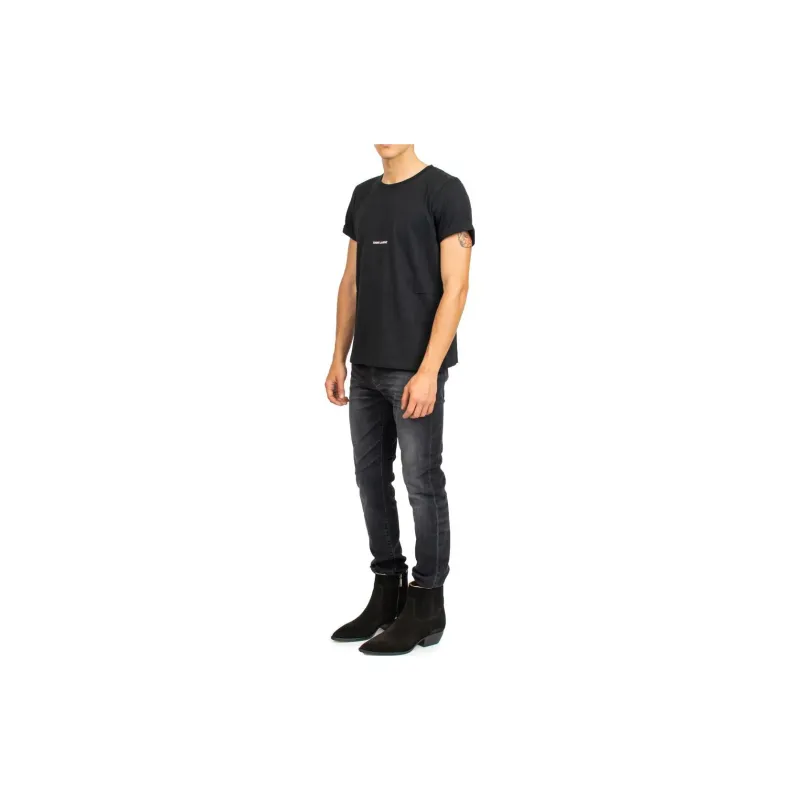 SAINT LAURENT Logo Rive Gauche T shirt-2