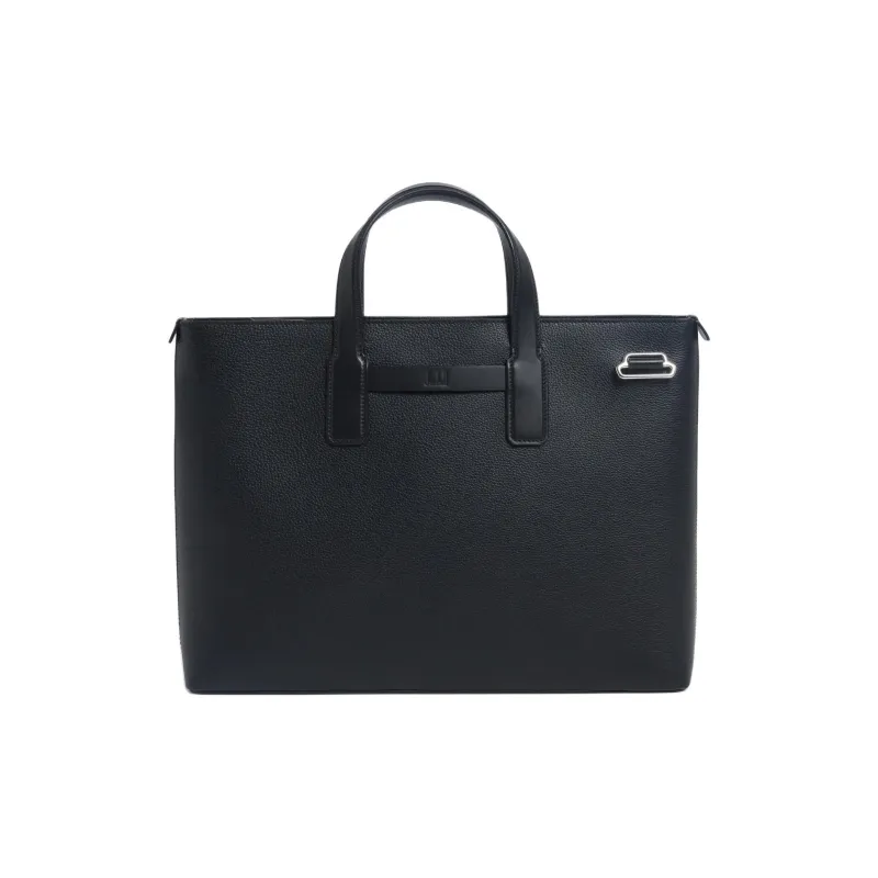 Dunhill Grain Cow Leather Briefcase Regular Unisex Black-1