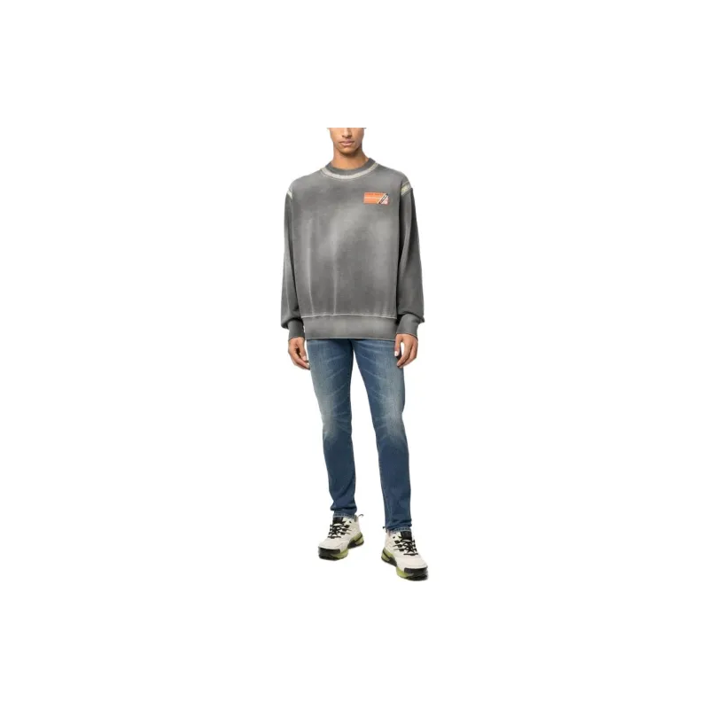 DIESEL Sweatshirts Men Gray-1