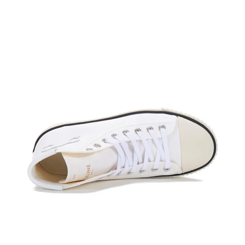 CELINE Blank Mid Lace Up Off White Women's-4