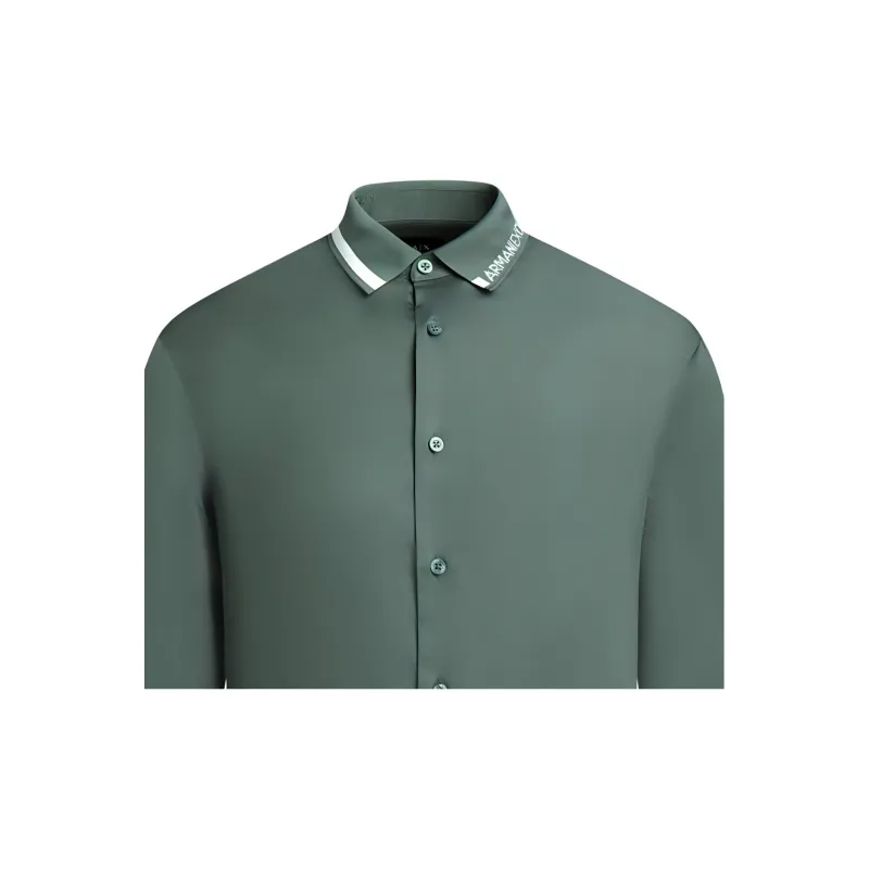 EMPORIO ARMANI SS24 Shirt Men's Green-3