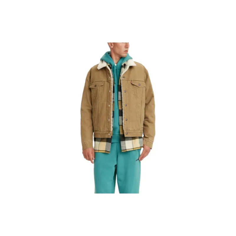 Levi's Jacket Men's Brown Yellow-2
