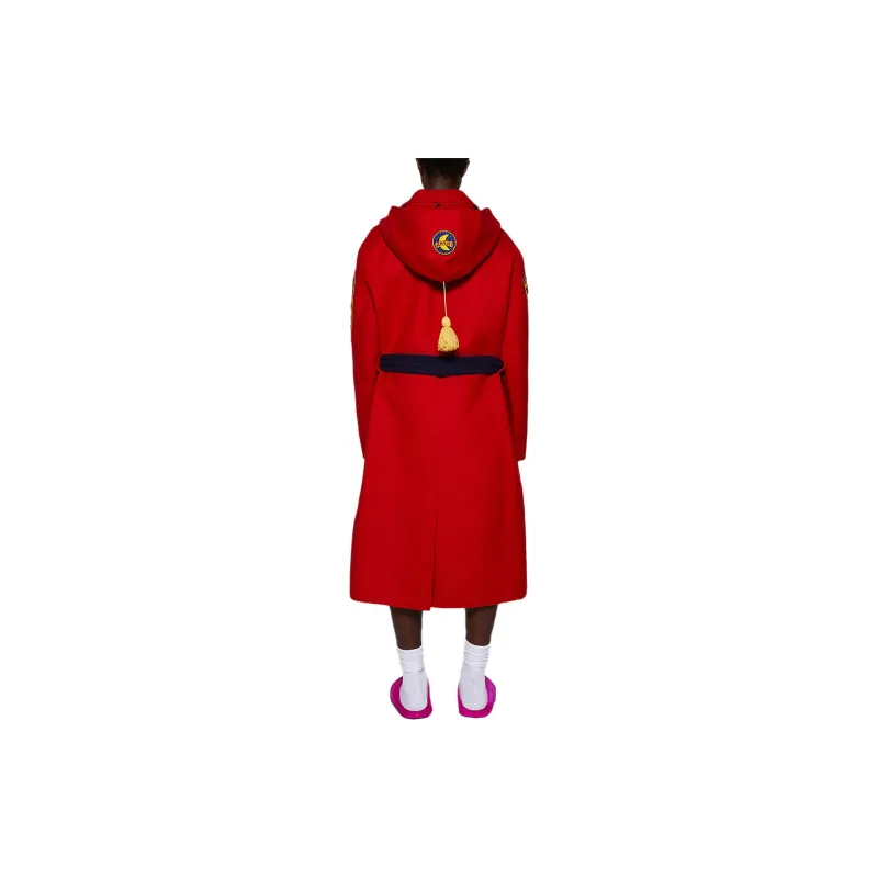 MARNI Patchwork Coat With Waist Belt-1