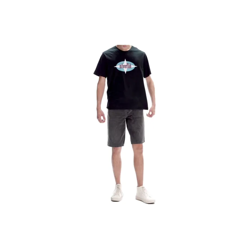 Levis Silver Tab Straight T-Shirt Men's Black-2