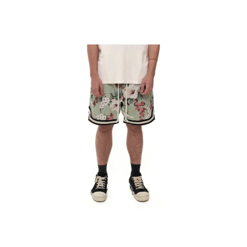 JUNGLE GURL Basketball Straight Fit Casual Shorts Unisex Ice Blue-2